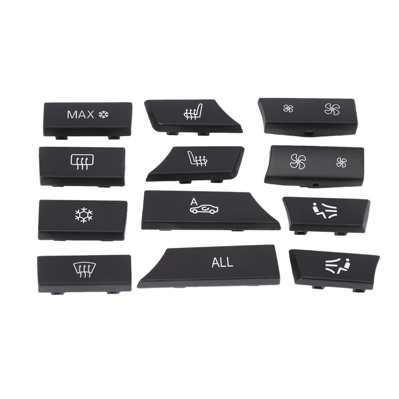 

12 шт. автомобильные кнопки кондиционера воздуха, колпачки для кнопок A/C, комплект переключателей нагревателей, Стайлинг автомобиля для Bmw F10 ...