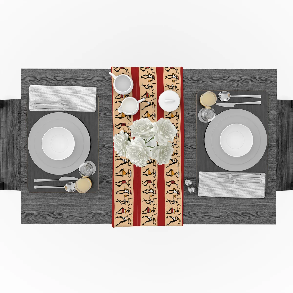 Настольная дорожка комод шарфы фигурки африканских стран кухонная настольная