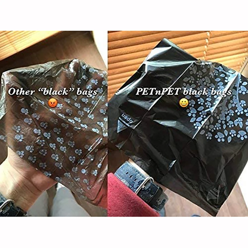 Dog Poop Bags Earth-Friendly 1080 Counts 60 Rolls Unscented Poo Large Black Waste garbage bag | Дом и сад