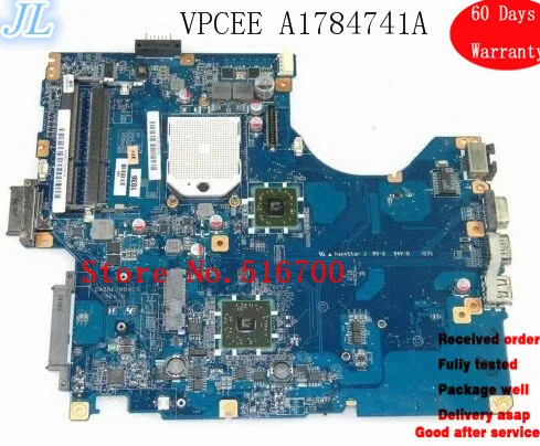 Оригинальная материнская плата для ноутбука Sony VPCEE DDR3 серии HDMI A1784741A DA0NE7MB6D0 MV-6