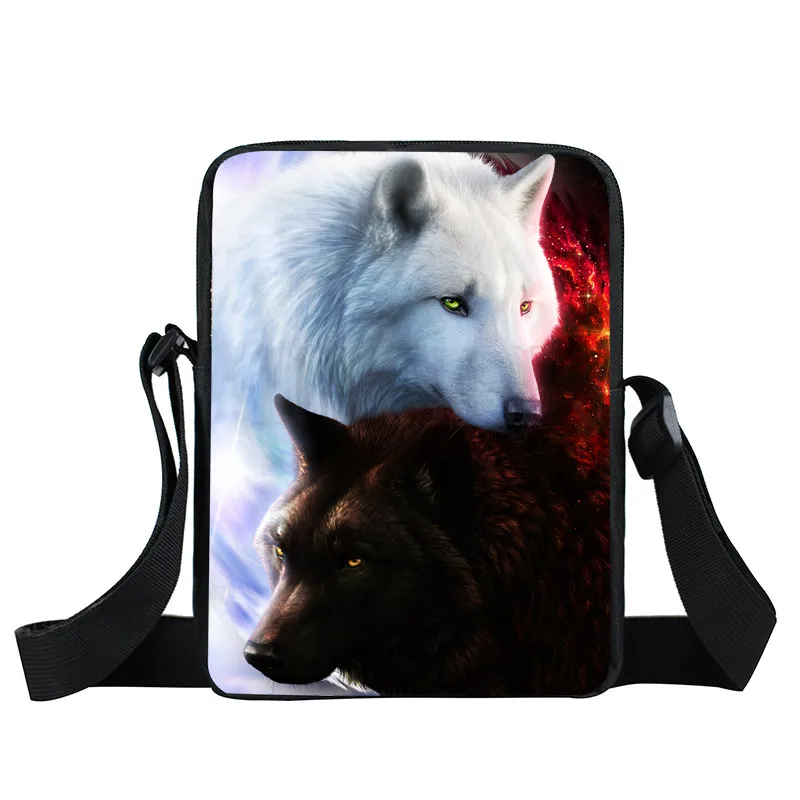Крутая Galaxy Lion Wolf мини сумка-мессенджер мужская сумка через плечо для путешествий