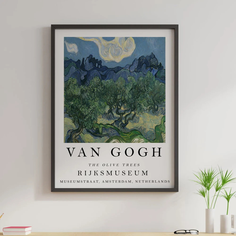 

Wall Art The Olive Trees Canvas Painting HD Printed Van Gogh Poster Nordic Home Decor For Bedroom Abstract Landscape Pictures