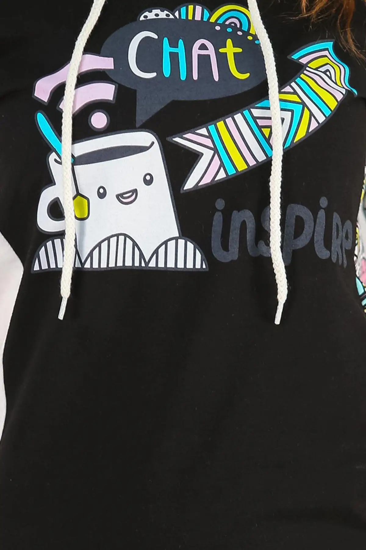 

Hooded Pajamas set Black