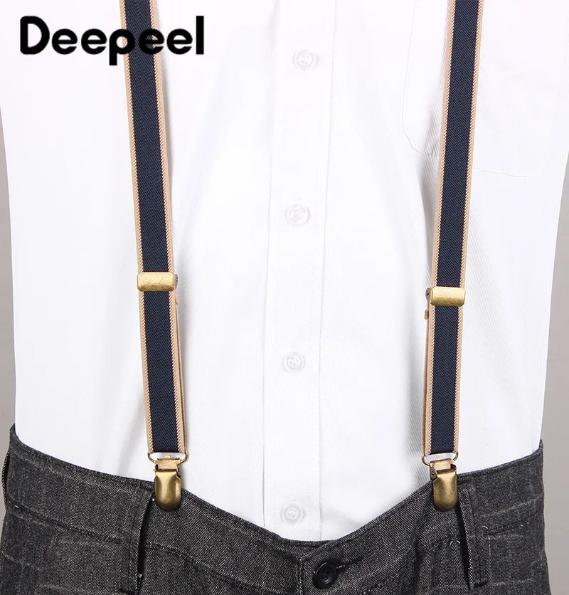 Подтяжки Deepeel для мужчин 1 шт. 2x110 см модные мужские подтяжки в стиле унисекс с 3