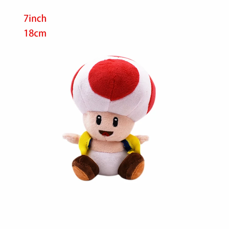 Плюшевая игрушка Марио 17 видов мультяшная принцесса гриб бомба дракон цветок