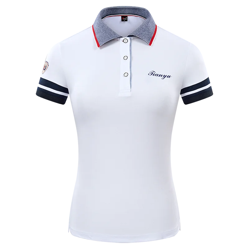 TTYGJ  Ladies Golf Clothing  Golf Clothes Short Sleeve Slim Breathable Shirts Dry Fit Soft Golf Sportswear
