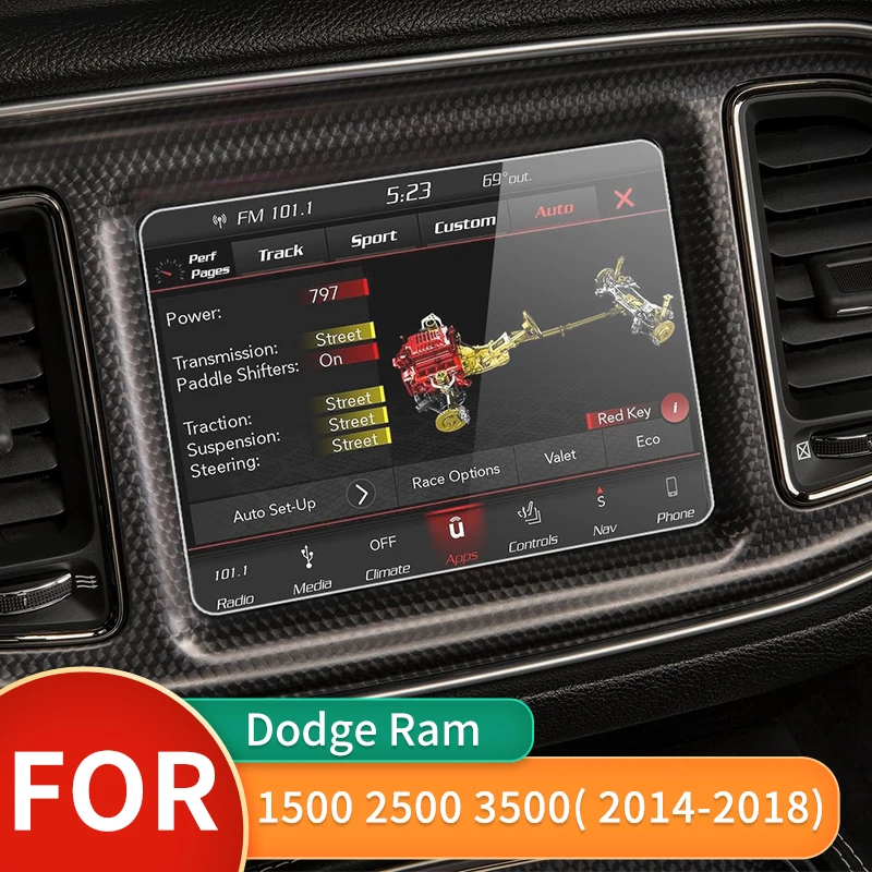 167x124мм для Dodge Ram 1500 2500 3500 2014 2018 Автомобильная GPS навигация ЖК экран Стеклянная