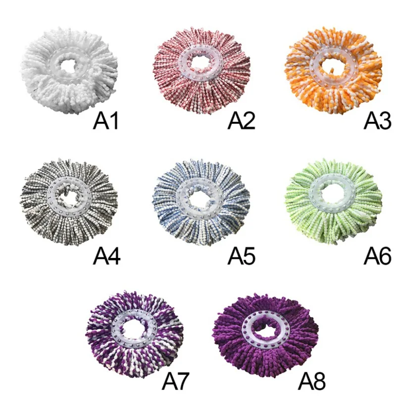 

360 Rotating Round Fiber Mop Head Rotating Mop-purple