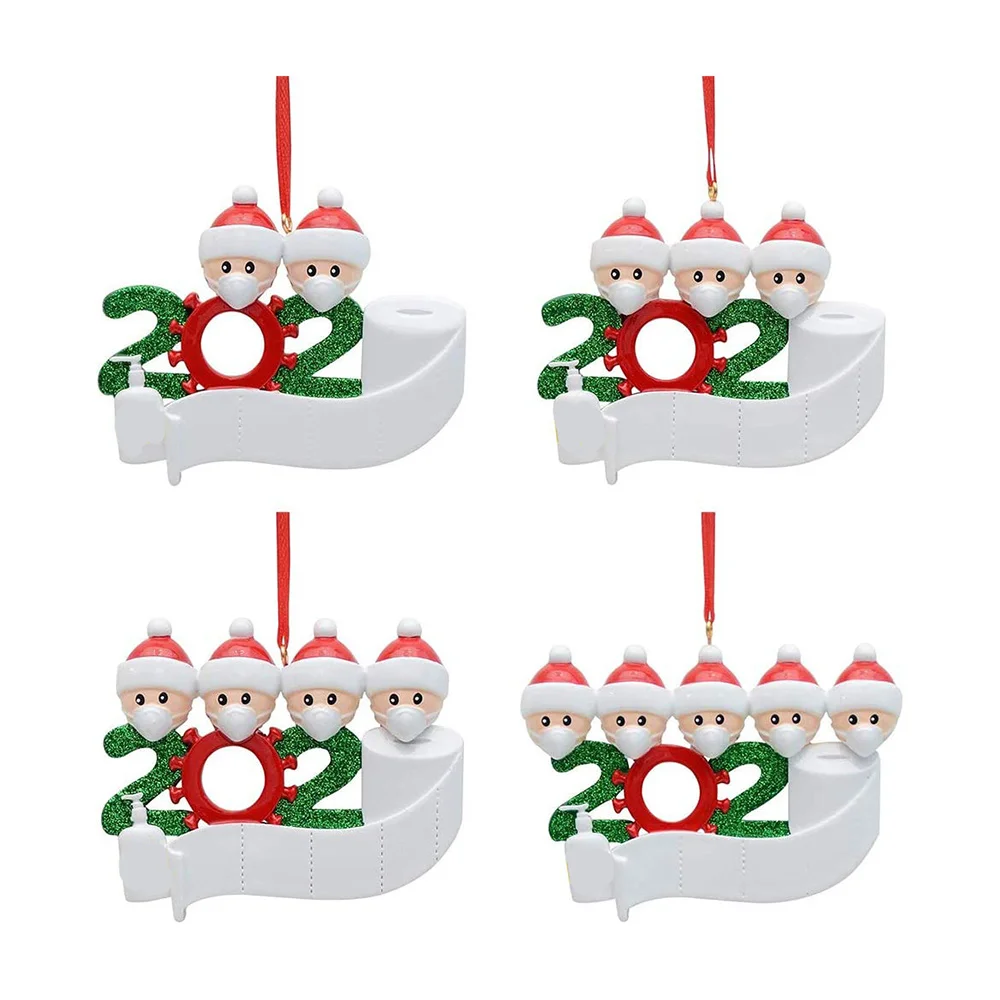 

2020 Quarantine Christmas Birthdays Party Decoration Gift Product Personalized Hanging Ornament, Pandemic -Social Distancing