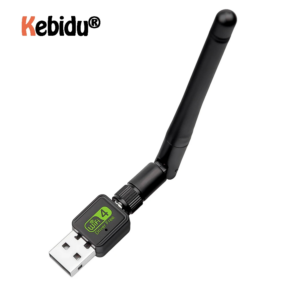 Беспроводной USB адаптер WiFi 2db сетевая карта Wifi ключ 150 Мбит/с 802.11b/g/n LAN Карта Черный