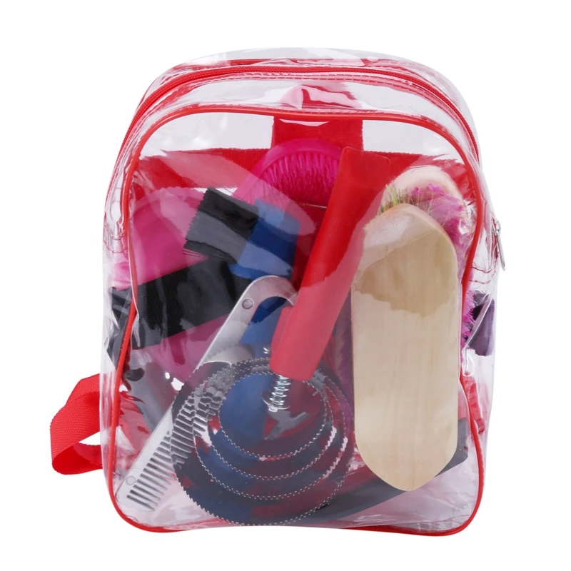 

Hot Horse Grooming Tool Set Bathing Cleaning Supplies Horse Hairs Combs Massage Curry Brush Sweat Cleaning Kit Scrubber