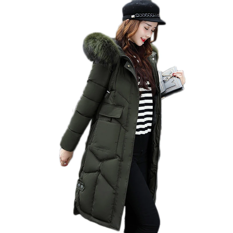 Женская зимняя куртка размера плюс новинка 2020 толстая ватная с большим меховым