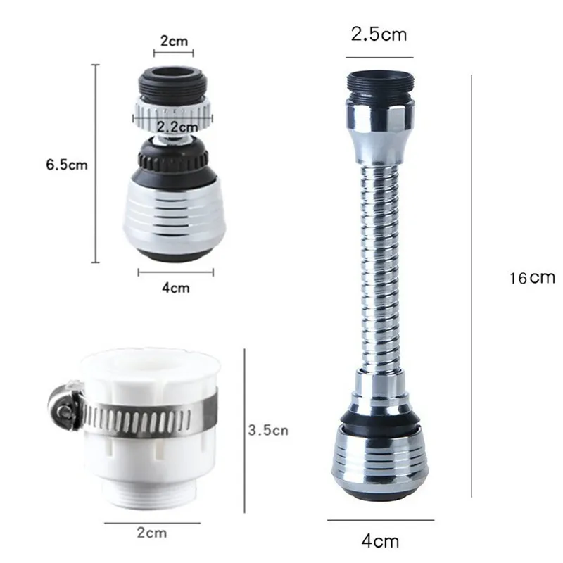 Кухонные принадлежности вращающийся на 360 градусов барботер водосберегающая