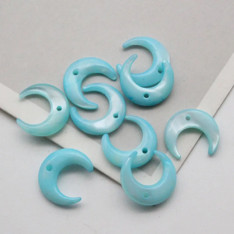 5 звёзд окрашенная подвеска в виде пресноводной ракушки 12 мм кулон Луны