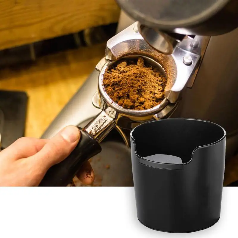 

New Cafe Accessories Household Coffee Tools Anti Slip Grounds Knock Coffee Dump Container Grind Bin Coffee Grind Box Q2B9