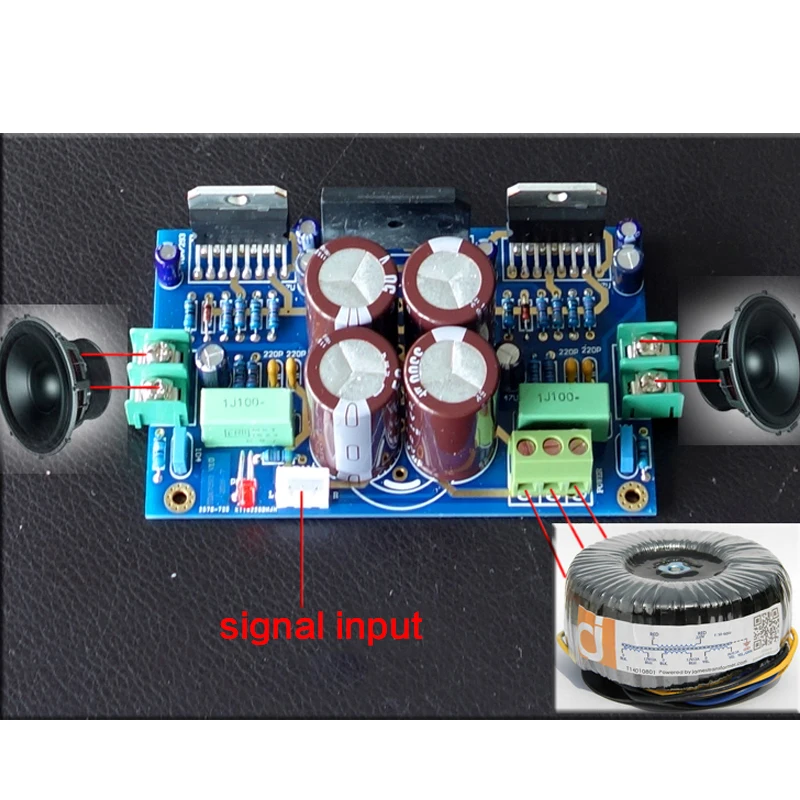 Плата усилителя мощности 100 Вт * 2 DIY AC15-32V TDA7293 цифрового 20 Гц ~ кГц 4-8 Ом |