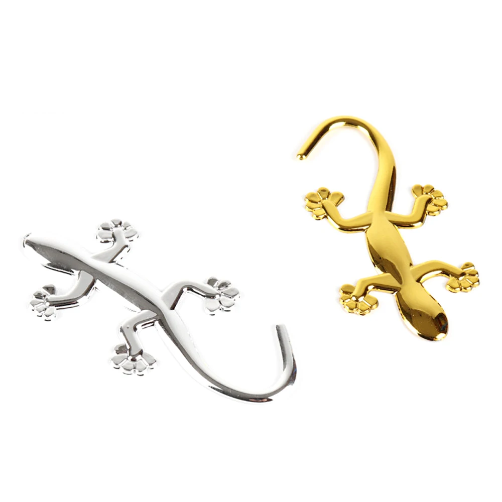 Крутая металлическая 3d наклейка Gecko в виде ящерицы автомобильная мотоциклетная