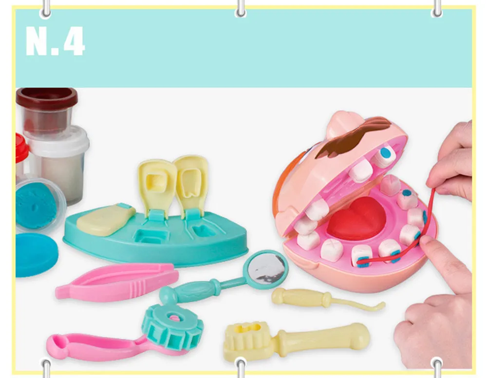 

Children's dentist's house Children's dentist's house (Random accessories color) Christmas gift children dentist creative S4