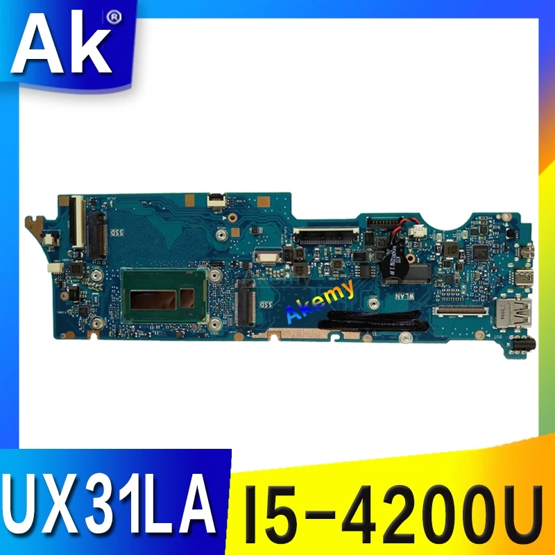 KEFU UX31LA материнская плата для ноутбука ASUS UX31L UX31 тест оригинальная 8G RAM I5
