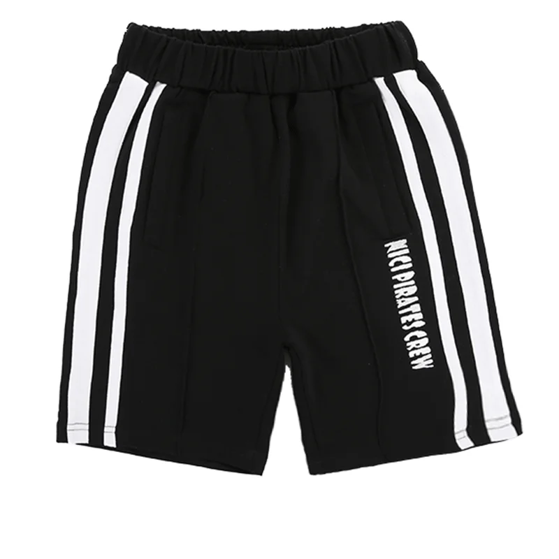 

Children Summer Shorts Cotton Solid Elastic Waist Shorts For Boys