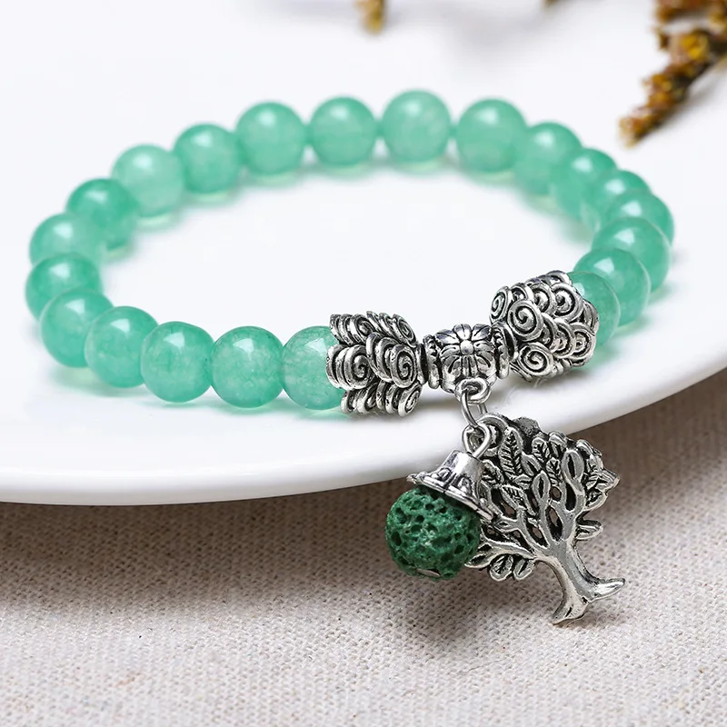 

2021Mens Bracelet New Beads Bracelets Jewelry DIY Alloy Life Tree Trend Jewellery Holiday Party Valentine's Gift Mens Jewellery