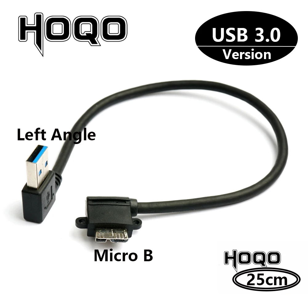 90 Degree UP Down Left Right Angled USB 3.0 Type A to Micro B Male Cable for Samsung S5 Note 3 HDD External Hard Drive Disk | Компьютеры и