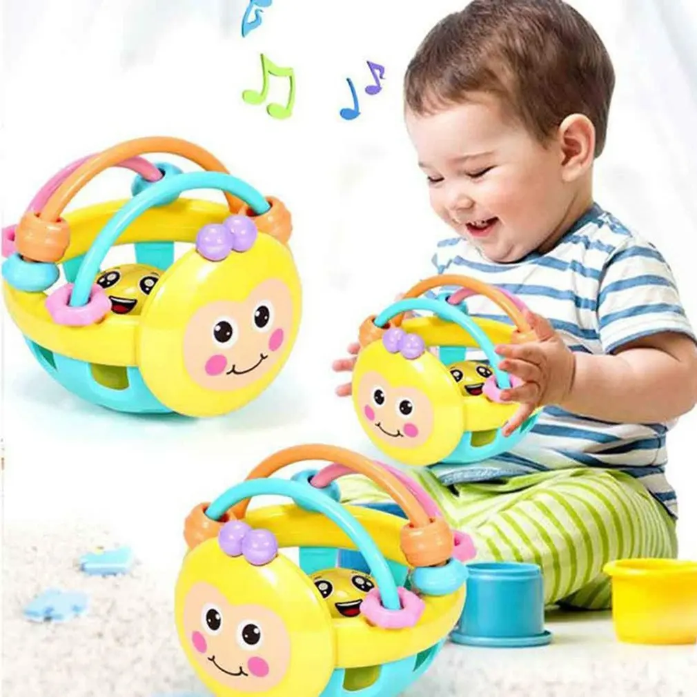 

Bright Color Newborn Toys 0-12 Months Learning Infants Rattle Activity Ball Rattles Educational Toys For Infant Grasping Ball