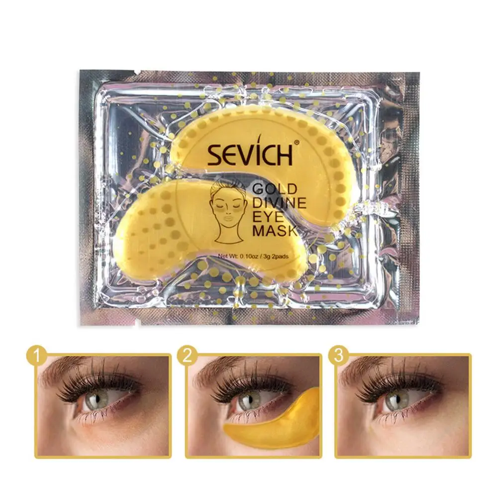 Collagen Gold Eye Mask Moisturizing Anti-Aging Dark Circles Acne Beauty Pad For Skin Care | Красота и здоровье