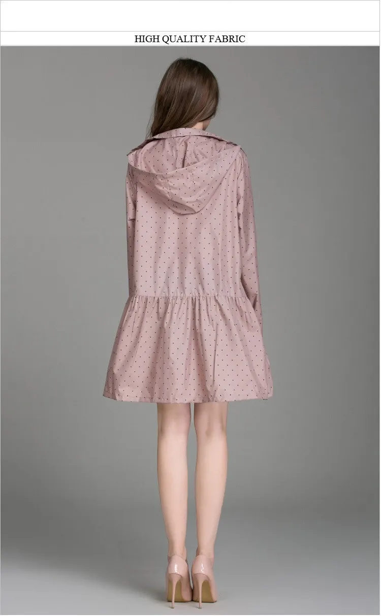 Длинный женский дождевик Женский ветровка пончо одежда для верховой езды с