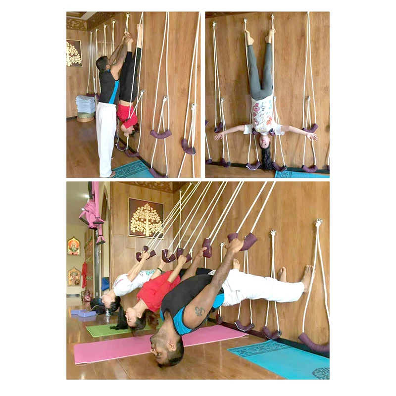

Anti-Gravity Yoga Wall Rope Auxiliary Rope Downhill Aerial Yoga Fitness Equipments Hammock Daisy Ring Sling Equipment Wear Belt