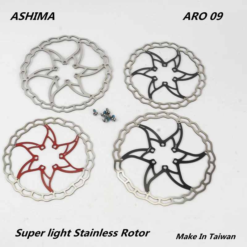 Ашима АРО 09 ВЕЛОСИПЕД ГОРНЫЙ ДИСКОВЫЙ ТОРМОЗ СТАЛЬНОЙ СУПЕР ЛЕГКИЙ 140ММ 160ММ 180ММ 6 БОЛТОВ РОТОР