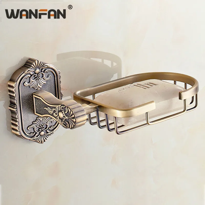 Мыльницы настенный мыло прочная состаренная латунная мыльница довольные