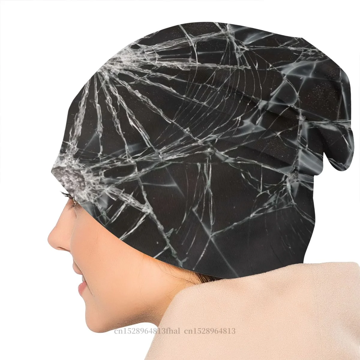 Вязаная шапка с разбитым стеклом зеркальные шапки для мужчин и женщин шапочки