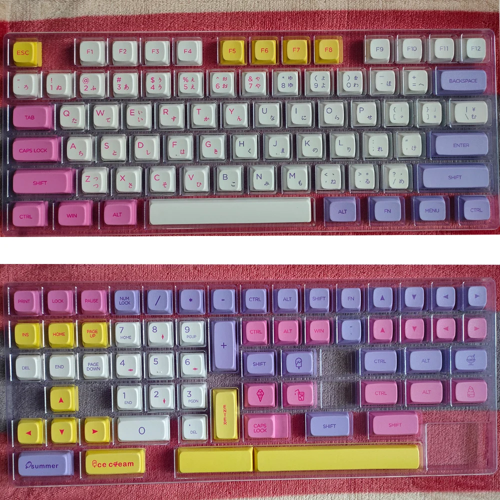 151 клавиш цветные клавиши для PPT в виде мороженого переключатель Cherry Mx