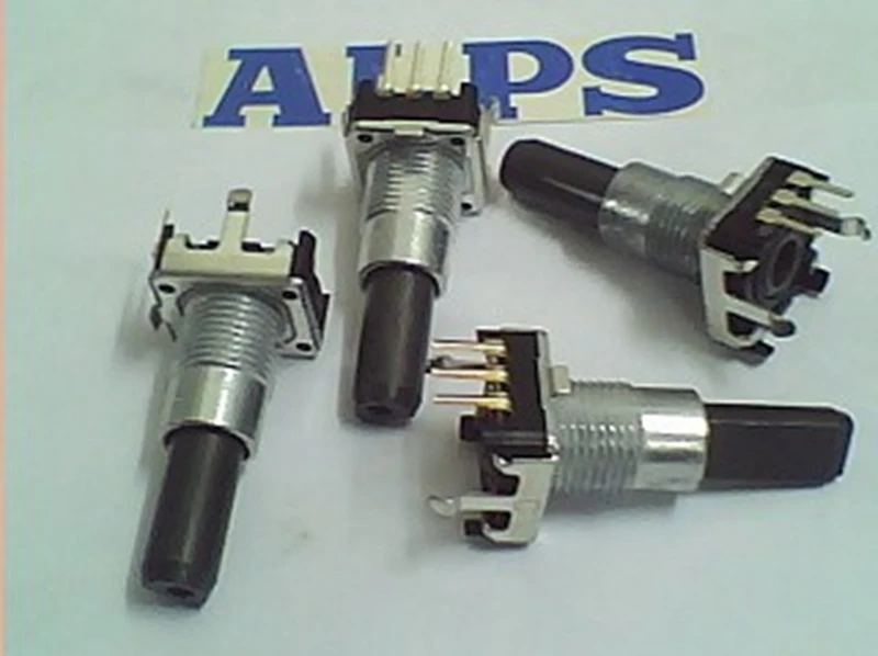 

Цифровой кодировщик с металлической ручкой ec12, 2 шт., с переключателем, 24 позиционирования, с резьбой, пилообразный вал, длина 15 мм