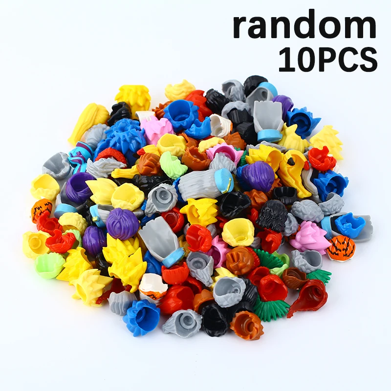 WM Block 10PCS DIY Figures Accessories Hair Model Building Blocks MOC Parts Bricks Kids Toys For Children Action Figure Set | Игрушки и