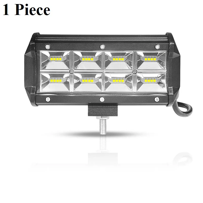 1 piece 7 inch 7 дюймов 32 Вт светодиодный рабочий свет широкие Прожекторы для 4X4 внедорожники мотоциклетная противотуманная фара 12 В 24 В для вождения работы внешние огни - Цвет: 1 piece 7 inch