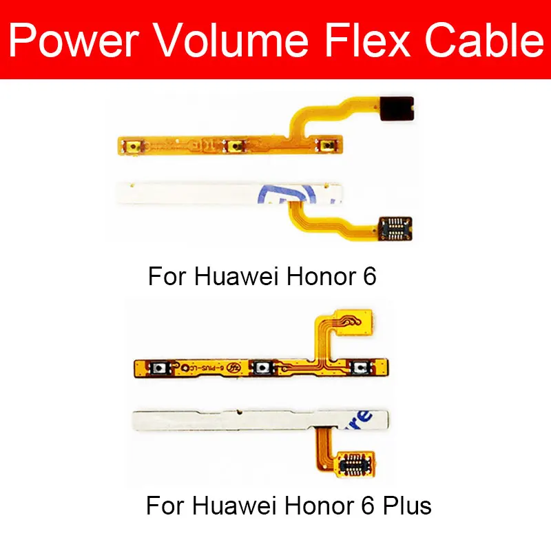 

Power&volume Flex Cable For Huawei Honor 6 /6 Plus 6+ 6plus Power Volume Switch Control Flex Ribbon Repair Replacement Parts