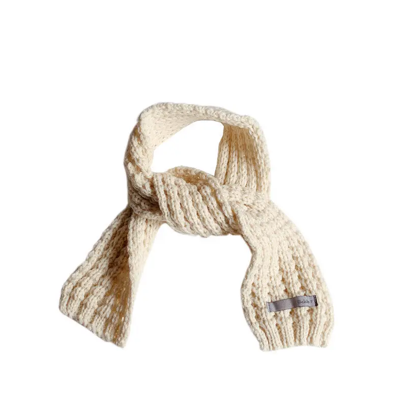 

2021 new Baby scarf autumn and winter boy cute knitting wool girl bib children's small scarf