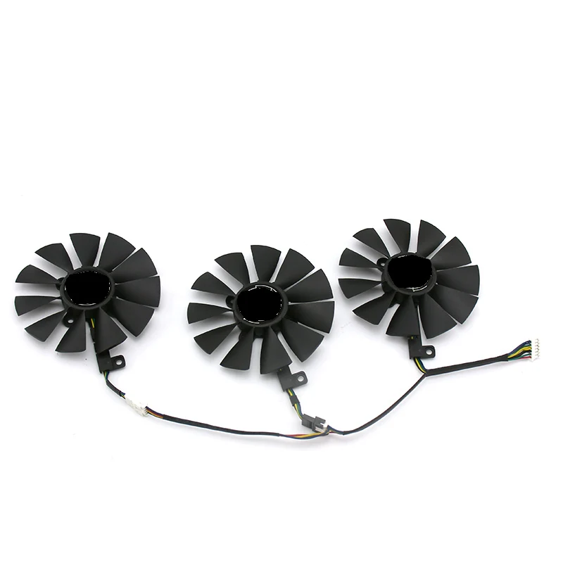 Для ASUS ROG STRIX RX580/480 GTX1080Ti/1080/1070Ti/1070/1060 игровой охлаждающий вентилятор|Кулеры и