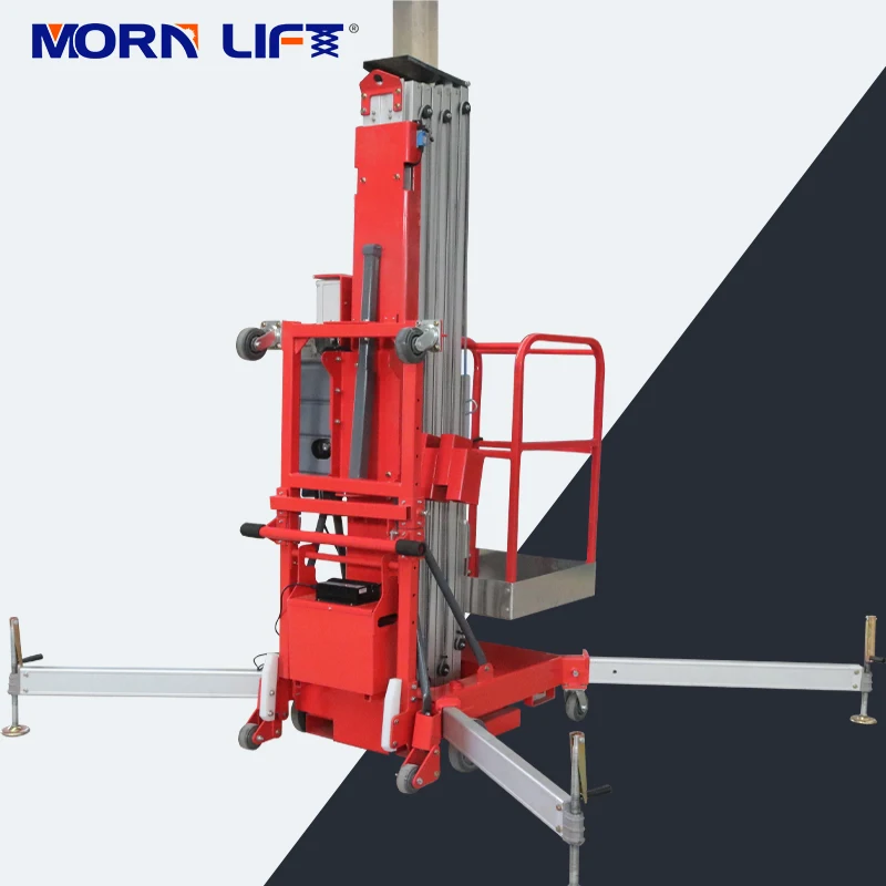 

10m Hydraulic Single Column Mobile Aluminum Vertical Mast Lift with CE