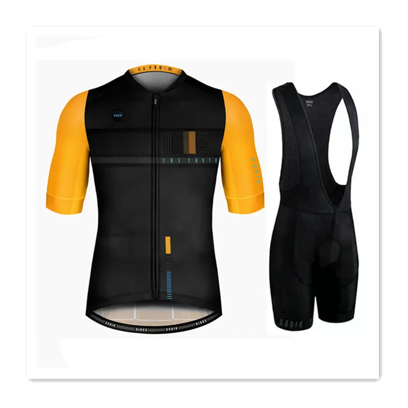 

Men Cycling Jersey 2021 GobikTeam Raudax Summer Cycling Clothing Quick Drying Set Racing Sport Mtb Bicycle Jersey Bike Uniform