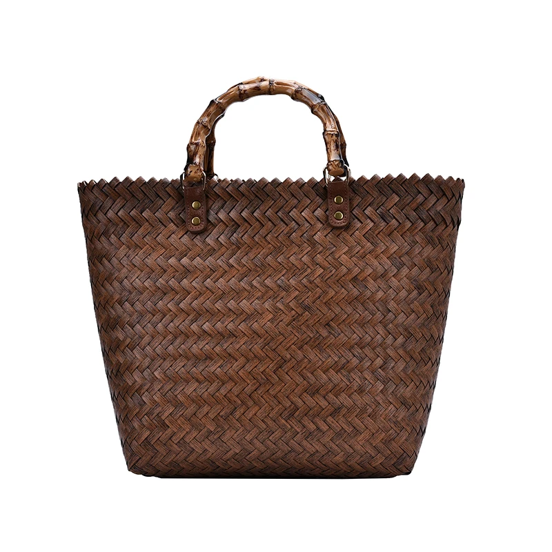 

Ins Casual Beach Bag Big Straw Totes Bag Handmade Woven Women Travel Handbags Luxury Designer Hand Bags 2020 New Summer Ladies