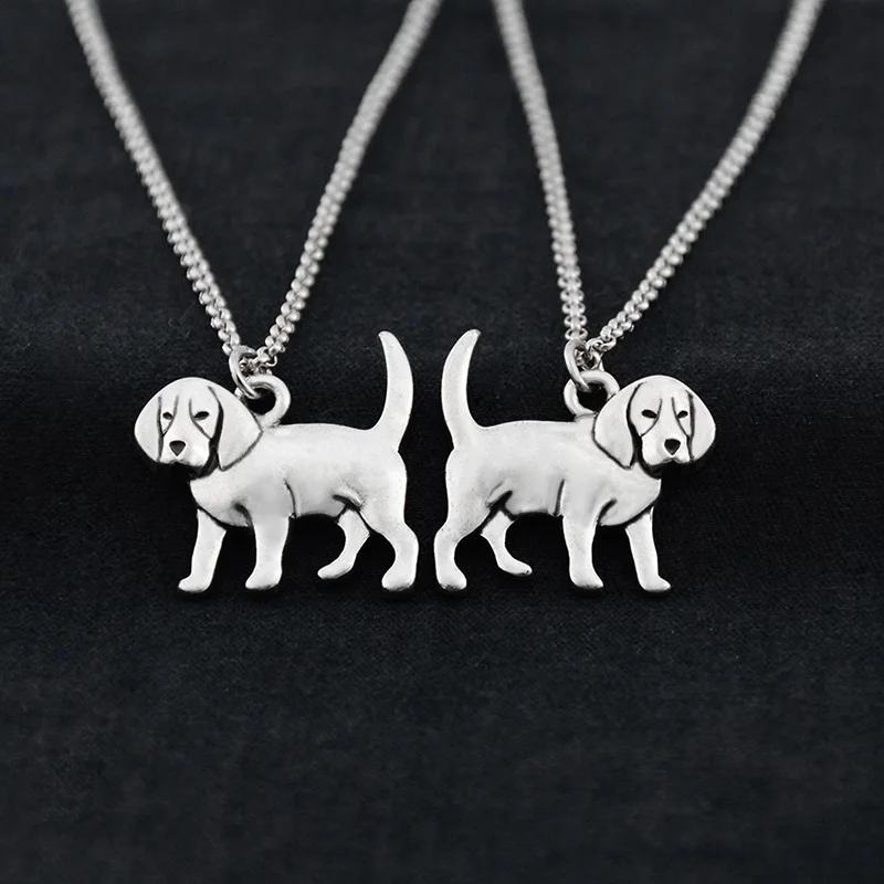 Футболка с принтом милый Бигль и Coonhound кулоны в форме собаки подвеска Колье Бохо