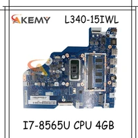 for lenovo ideapad l340 15iwl l340 17iwl portable motherboard nm c091 motherboard with i7 8565u cpu 4gb memory mainboard
