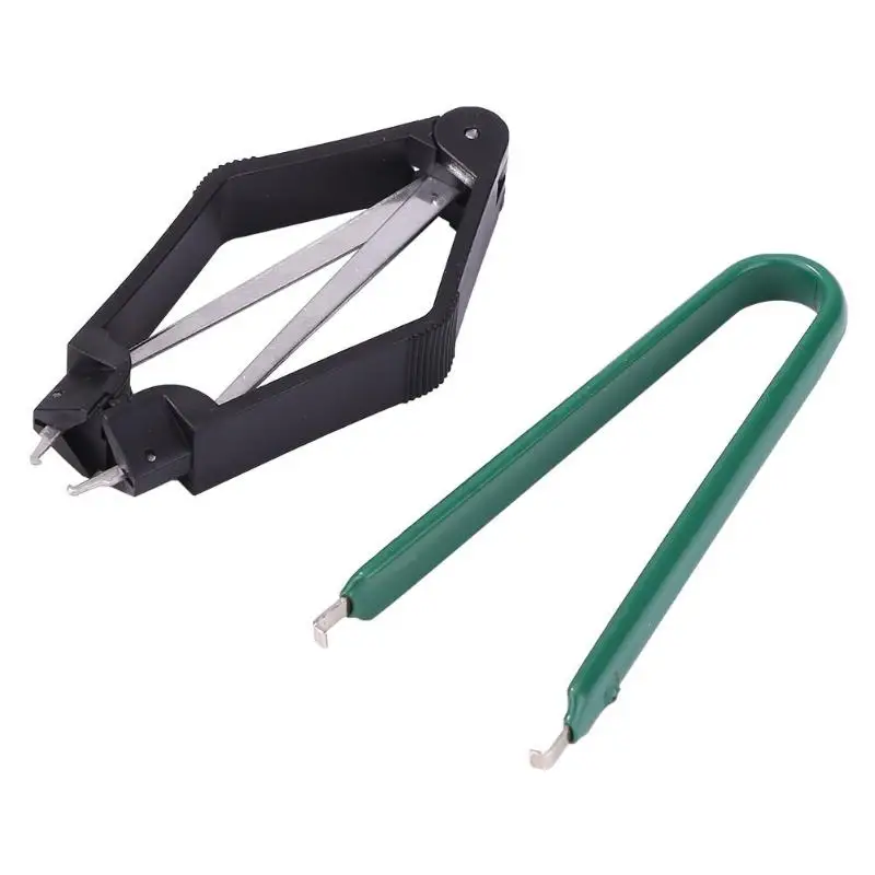 

2pcs Anti-Static IC Chip U Sahpe Puller Extractor for Circuit Board Components Extraction Removal CPU Clamping PLCC Puller Clips