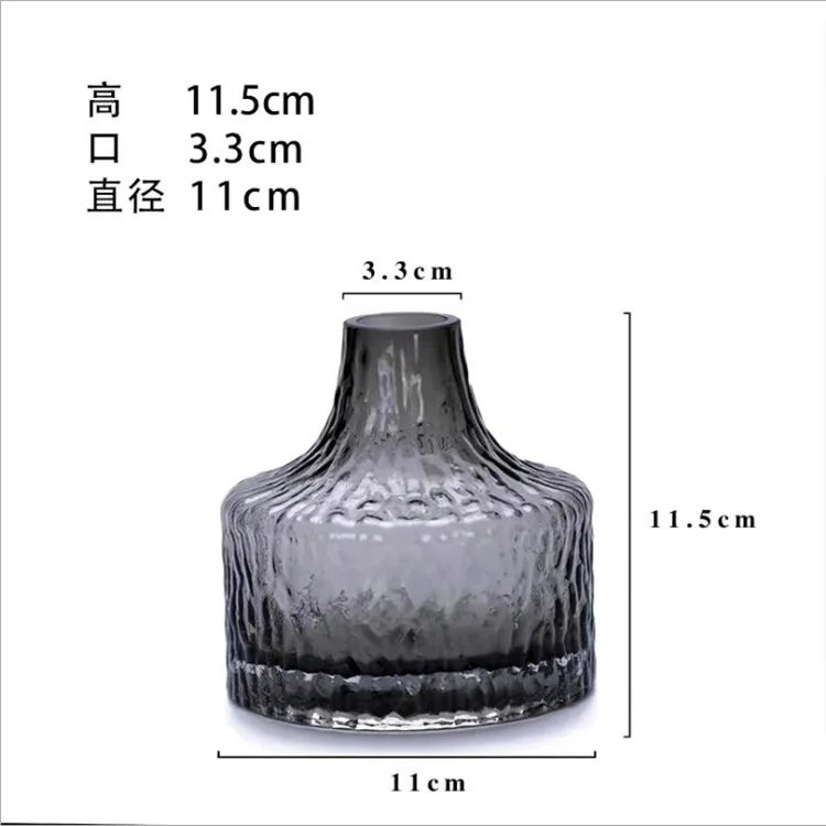 Домашнее украшение для гостиной маленькая стеклянная ваза с молотком