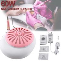 60w cute nail dust suction dust collector fan vacuum cleaner manicure machine tools with 2pcs fragrance nail art salon tools