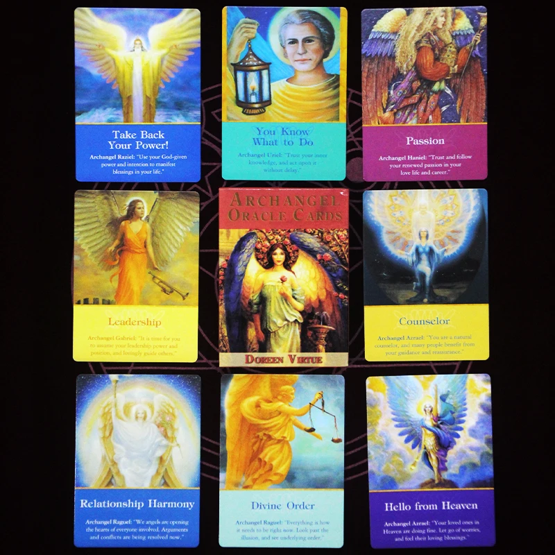 2021 New Arrive Arch Angel Oracle Card 78pcs Tarot Full English Version Playing With Electronic Manual Table Game Gift | Спорт и