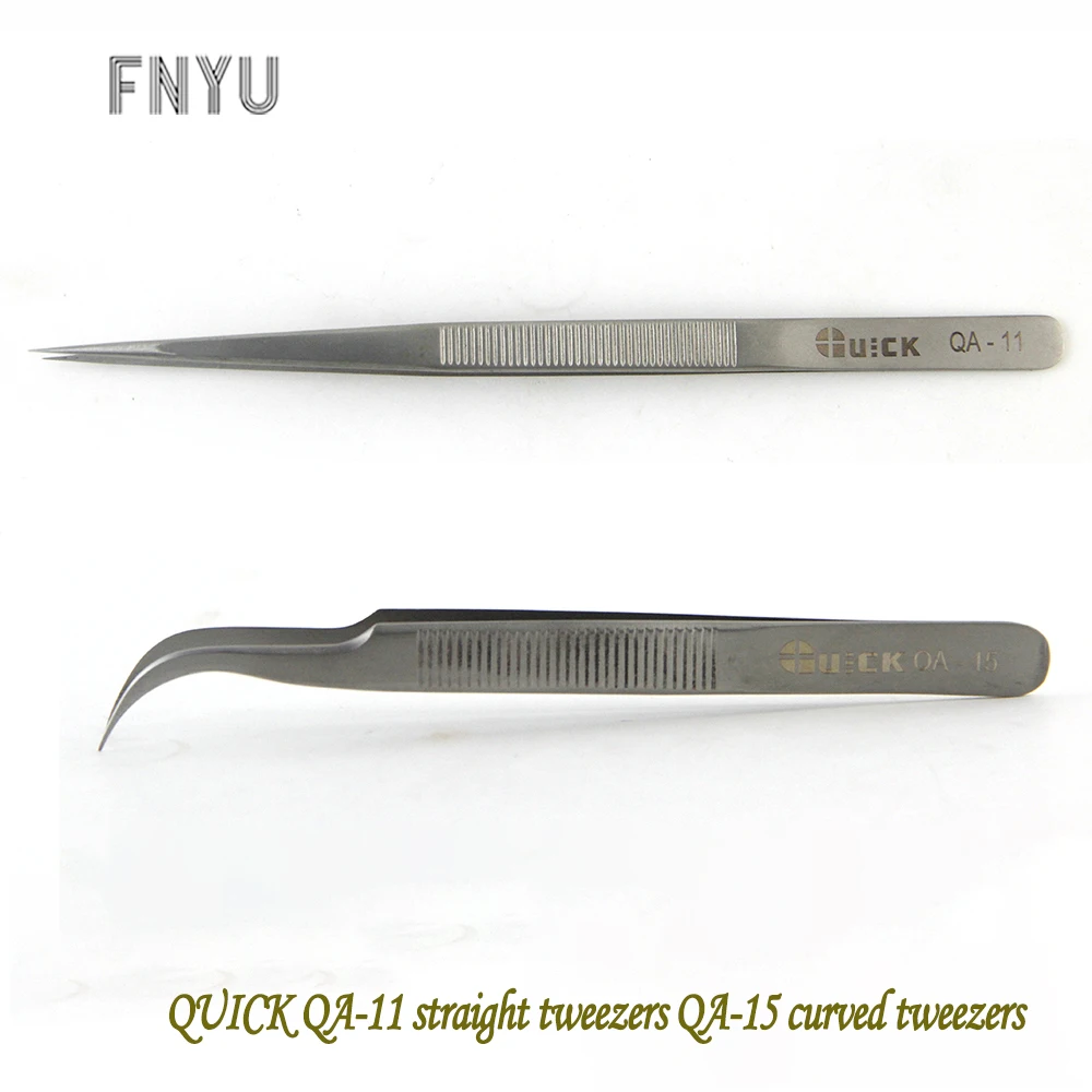 Текстурированный нескользящий пинцет прямой и Изогнутый из нержавеющей стали